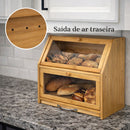 Porta-Pão Gourmet Premium com Tábua de Corte