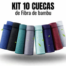 Combo 10 Cuecas Boxer Bambu Ultra Conforto