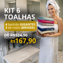 Kit 4 Banhão Algodão Turco + 2 Rosto Grátis