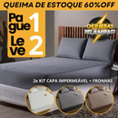 Oferta Exclusiva 2 por 1 – Jogo de Cama Impermeável HydraSoft™