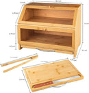 Porta-Pão Gourmet Premium com Tábua de Corte